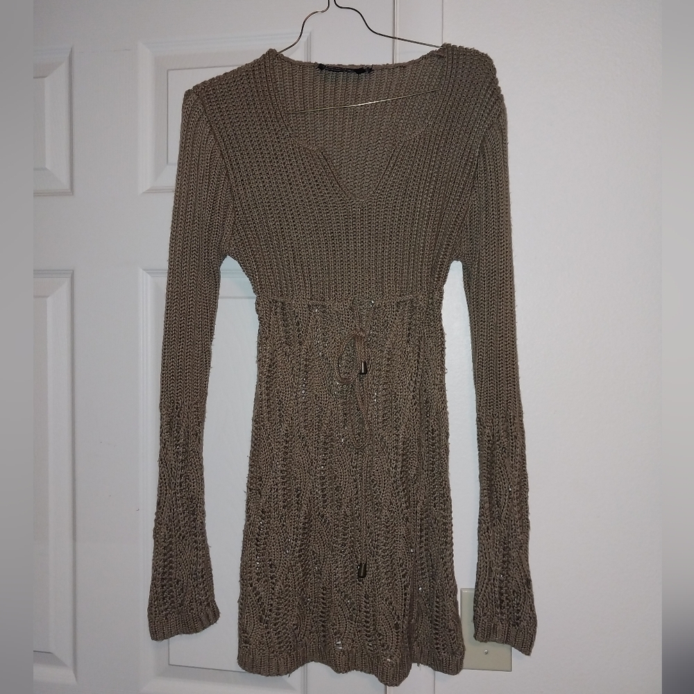 Y2K Taupe Sweater - Picture 2 of 8